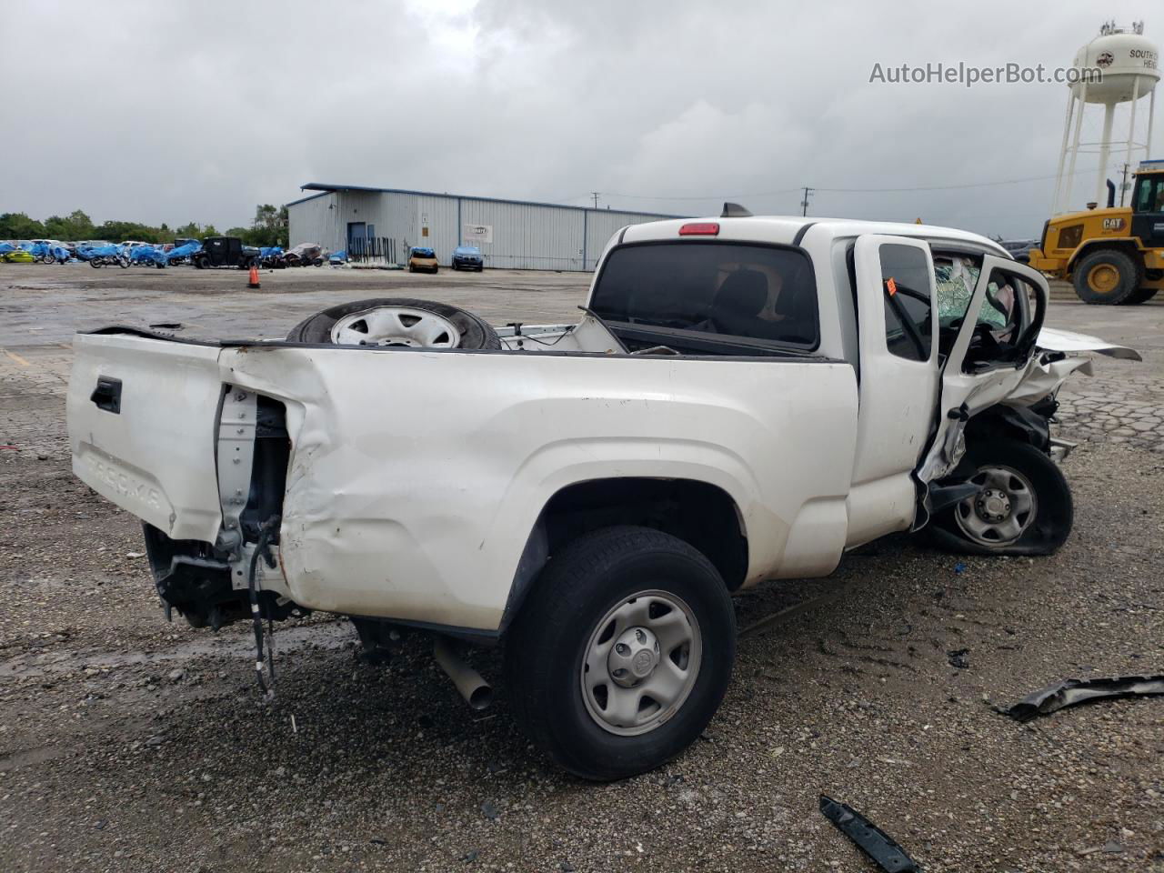 2020 Toyota Tacoma Access Cab White vin: 3TYRX5GN8LT004742