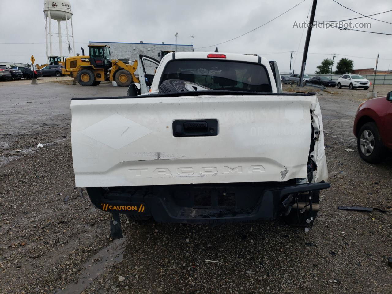 2020 Toyota Tacoma Access Cab White vin: 3TYRX5GN8LT004742