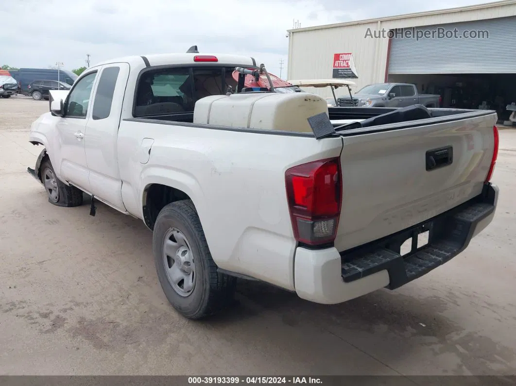 2021 Toyota Tacoma Sr White vin: 3TYRX5GN8MT026189