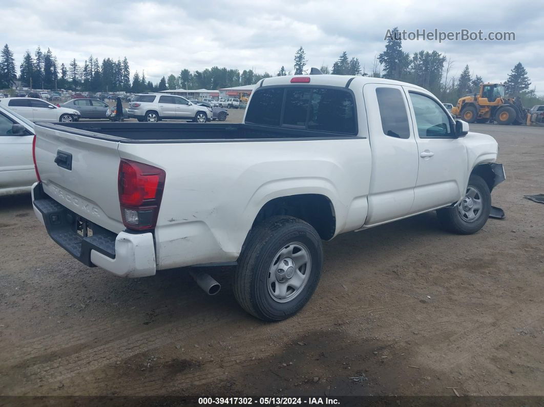 2020 Toyota Tacoma Sr White vin: 3TYRX5GN9LT001588