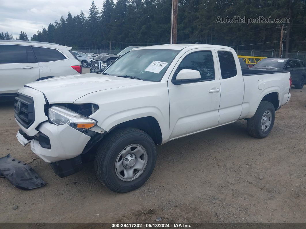 2020 Toyota Tacoma Sr White vin: 3TYRX5GN9LT001588