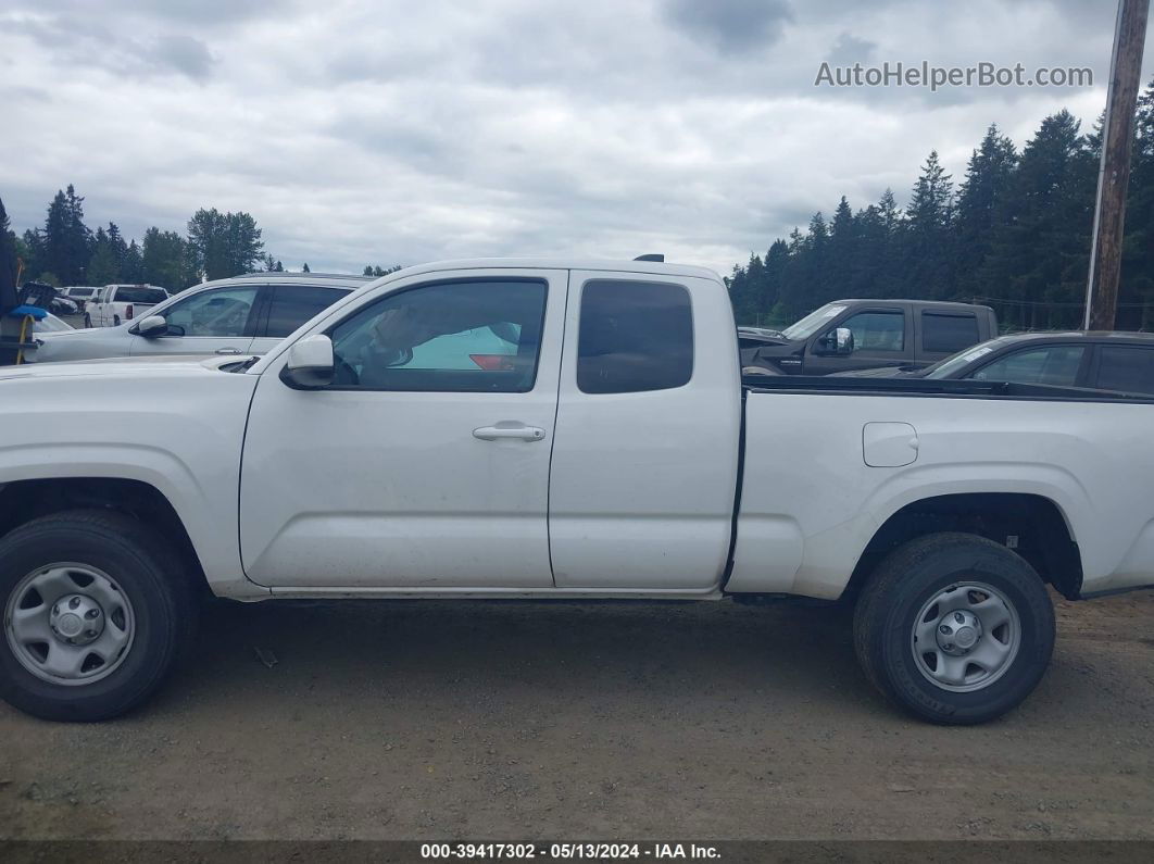 2020 Toyota Tacoma Sr White vin: 3TYRX5GN9LT001588