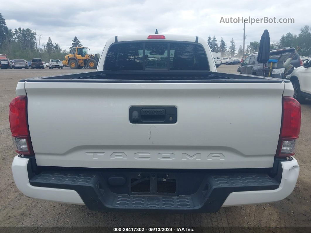 2020 Toyota Tacoma Sr White vin: 3TYRX5GN9LT001588