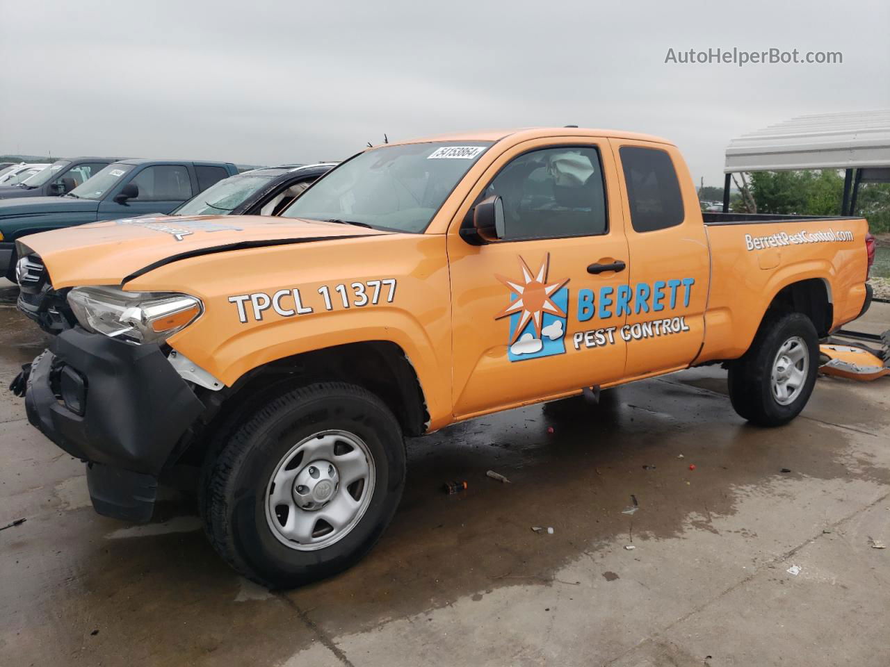 2021 Toyota Tacoma Access Cab Оранжевый vin: 3TYRX5GN9MT021275