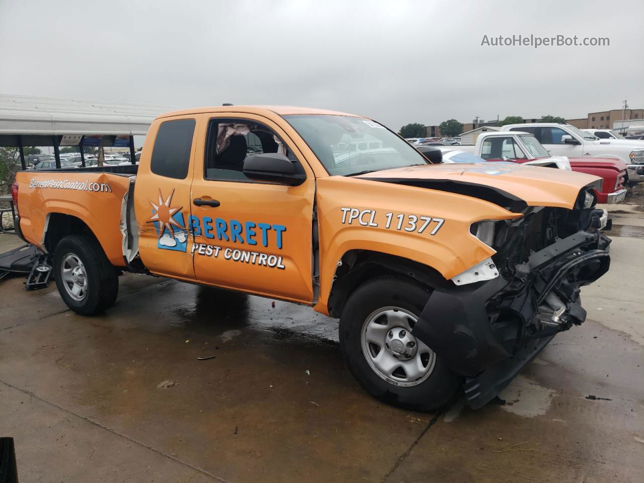 2021 Toyota Tacoma Access Cab Оранжевый vin: 3TYRX5GN9MT021275