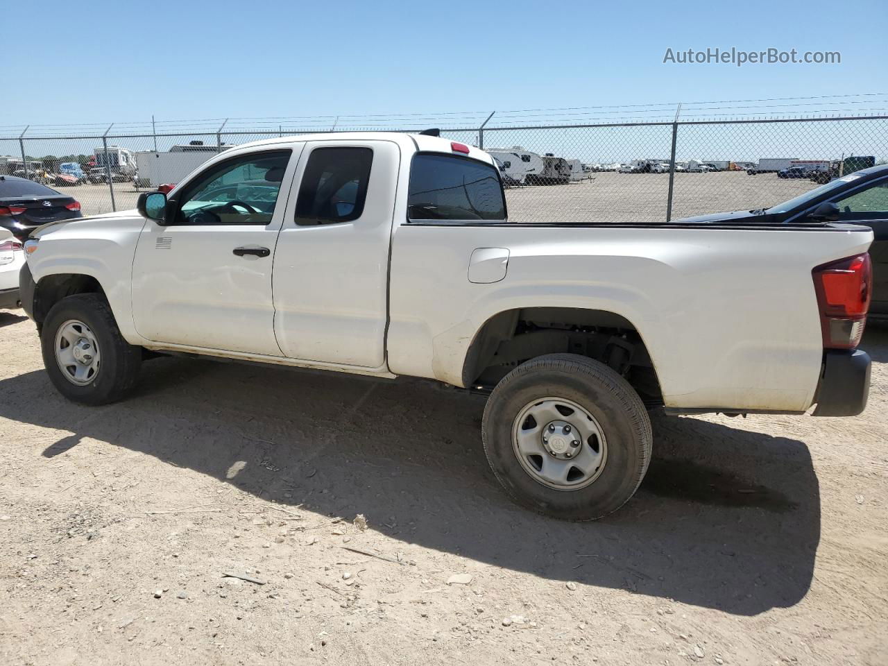 2020 Toyota Tacoma Access Cab White vin: 3TYRX5GNXLT000353