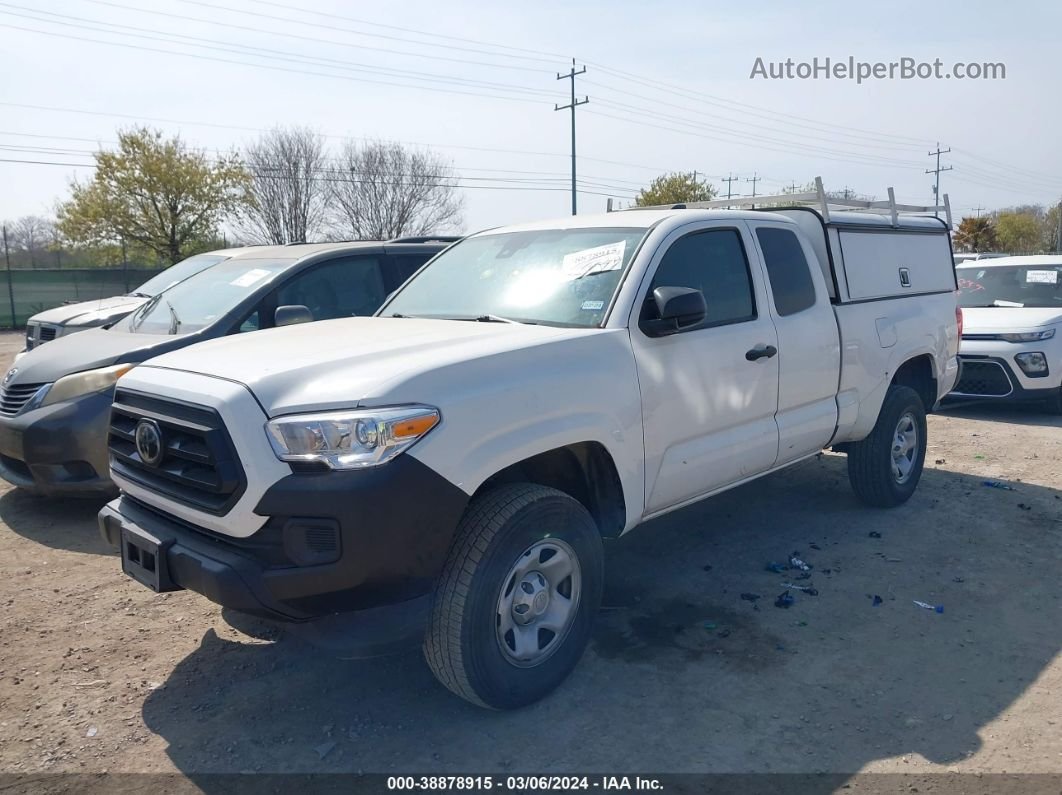 2021 Toyota Tacoma Sr White vin: 3TYRX5GNXMT011659