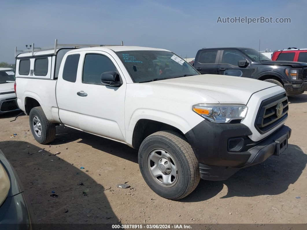 2021 Toyota Tacoma Sr White vin: 3TYRX5GNXMT011659