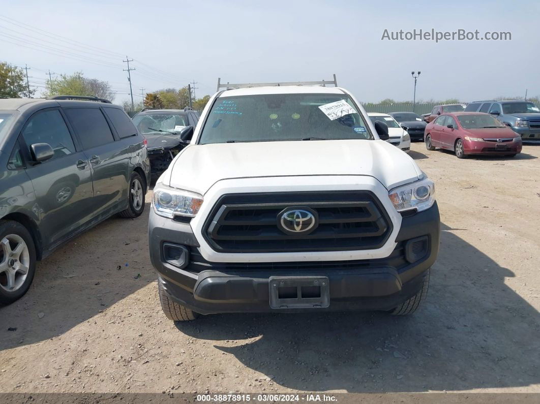 2021 Toyota Tacoma Sr White vin: 3TYRX5GNXMT011659