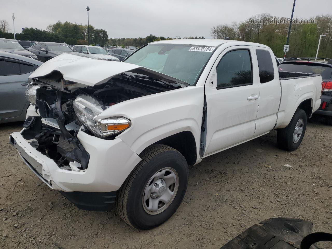 2021 Toyota Tacoma Access Cab White vin: 3TYRX5GNXMT026341