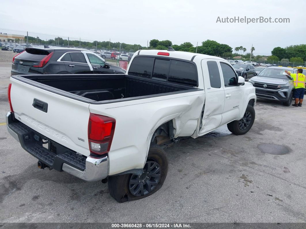 2020 Toyota Tacoma Access Cab/sr/sr5/trd Sport White vin: 3TYRZ5CN0LT002256