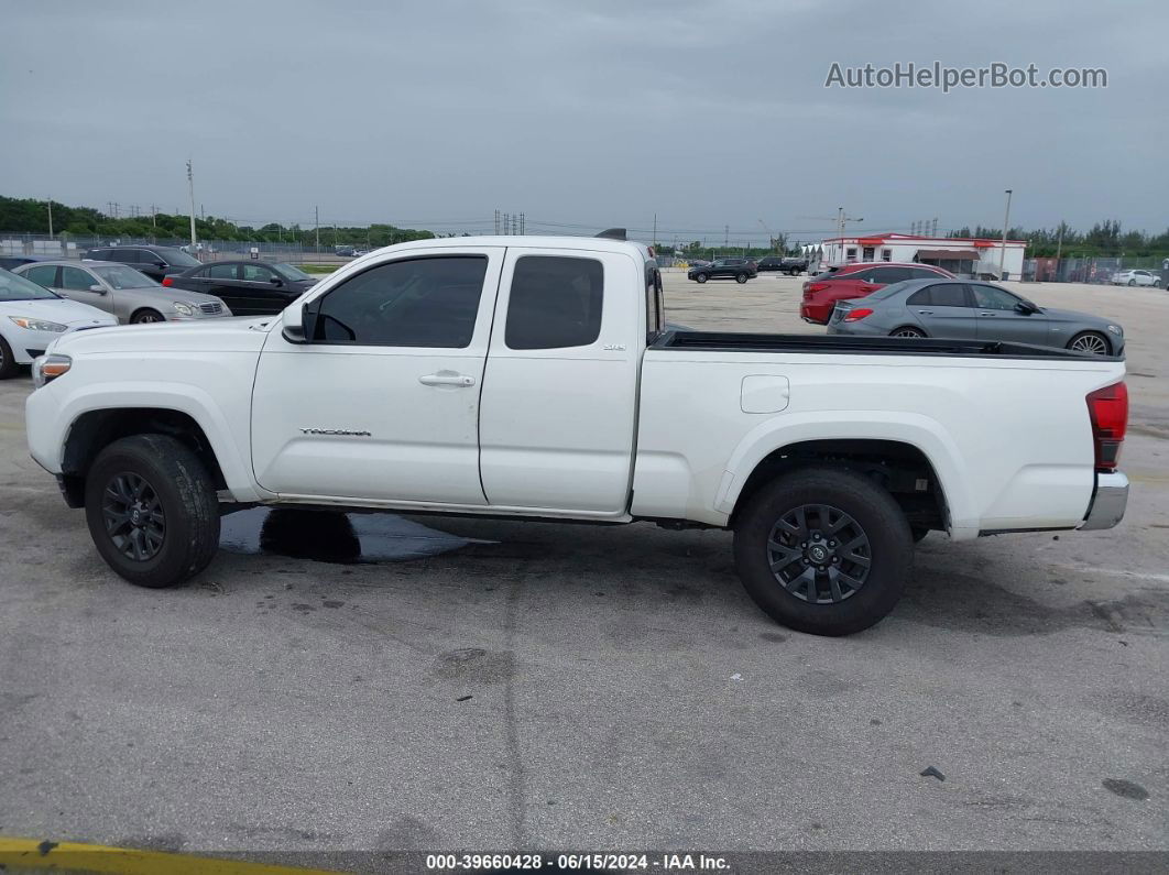 2020 Toyota Tacoma Access Cab/sr/sr5/trd Sport White vin: 3TYRZ5CN0LT002256