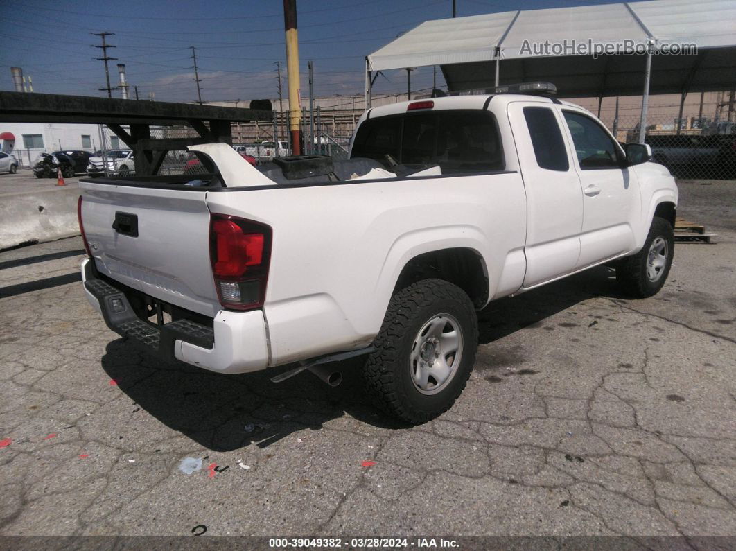 2020 Toyota Tacoma Sr White vin: 3TYSX5EN0LT000978