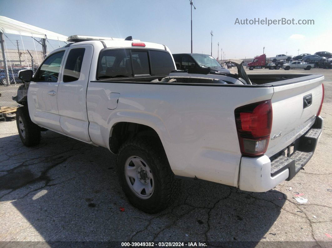 2020 Toyota Tacoma Sr Белый vin: 3TYSX5EN0LT000978