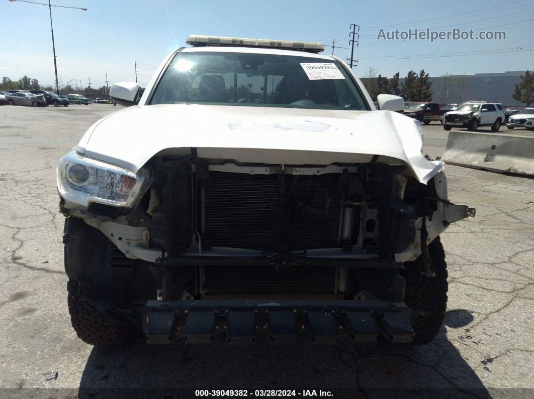 2020 Toyota Tacoma Sr White vin: 3TYSX5EN0LT000978