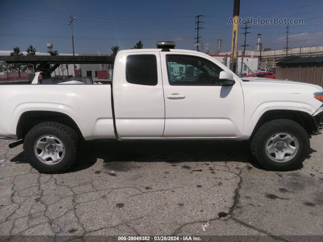 2020 Toyota Tacoma Sr White vin: 3TYSX5EN0LT000978