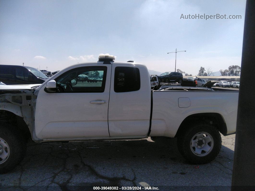 2020 Toyota Tacoma Sr White vin: 3TYSX5EN0LT000978