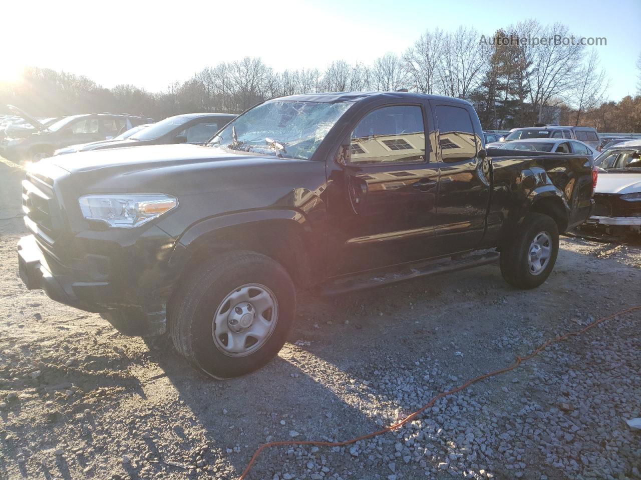 2020 Toyota Tacoma Access Cab Black vin: 3TYSX5EN0LT001791