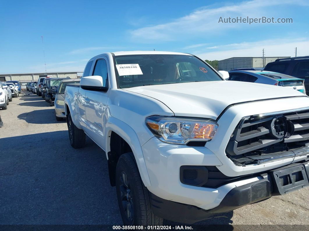 2021 Toyota Tacoma Sr5 White vin: 3TYSX5EN0MT010234