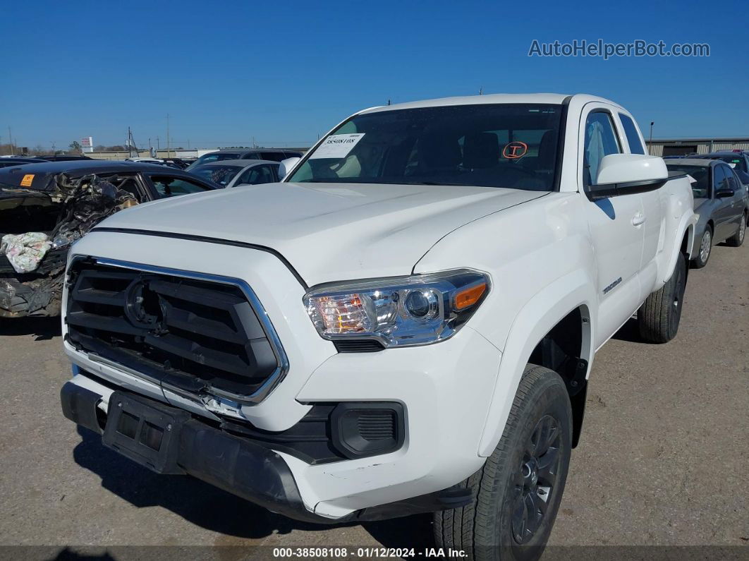 2021 Toyota Tacoma Sr5 Белый vin: 3TYSX5EN0MT010234