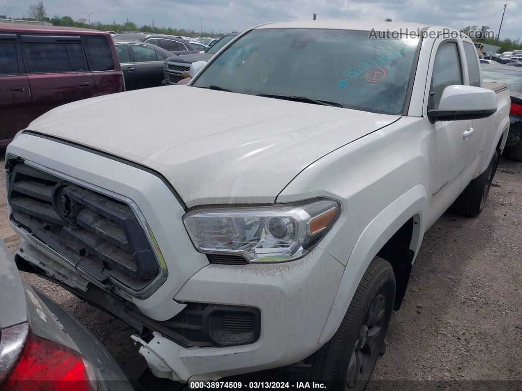 2021 Toyota Tacoma Sr5 White vin: 3TYSX5EN0MT010234