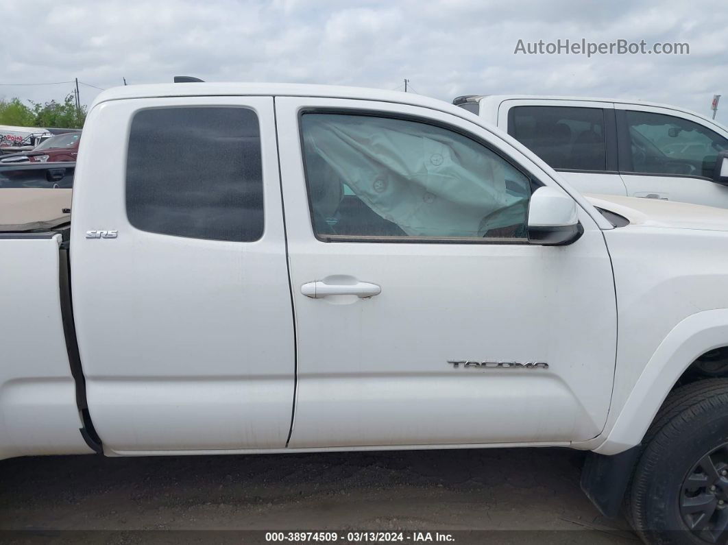 2021 Toyota Tacoma Sr5 White vin: 3TYSX5EN0MT010234