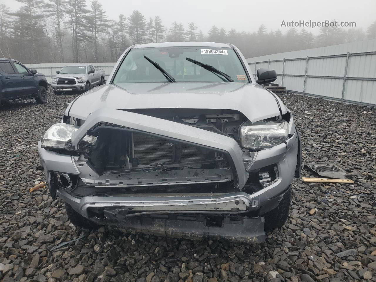 2020 Toyota Tacoma Access Cab Silver vin: 3TYSX5EN1LT000116