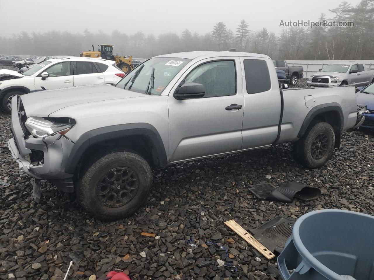 2020 Toyota Tacoma Access Cab Silver vin: 3TYSX5EN1LT000116