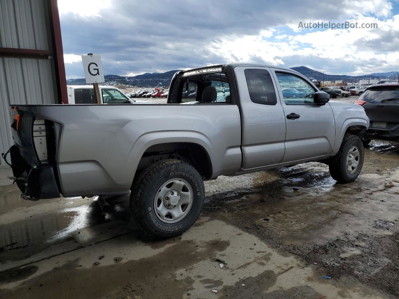 2020 Toyota Tacoma Access Cab Silver vin: 3TYSX5EN1LT000505