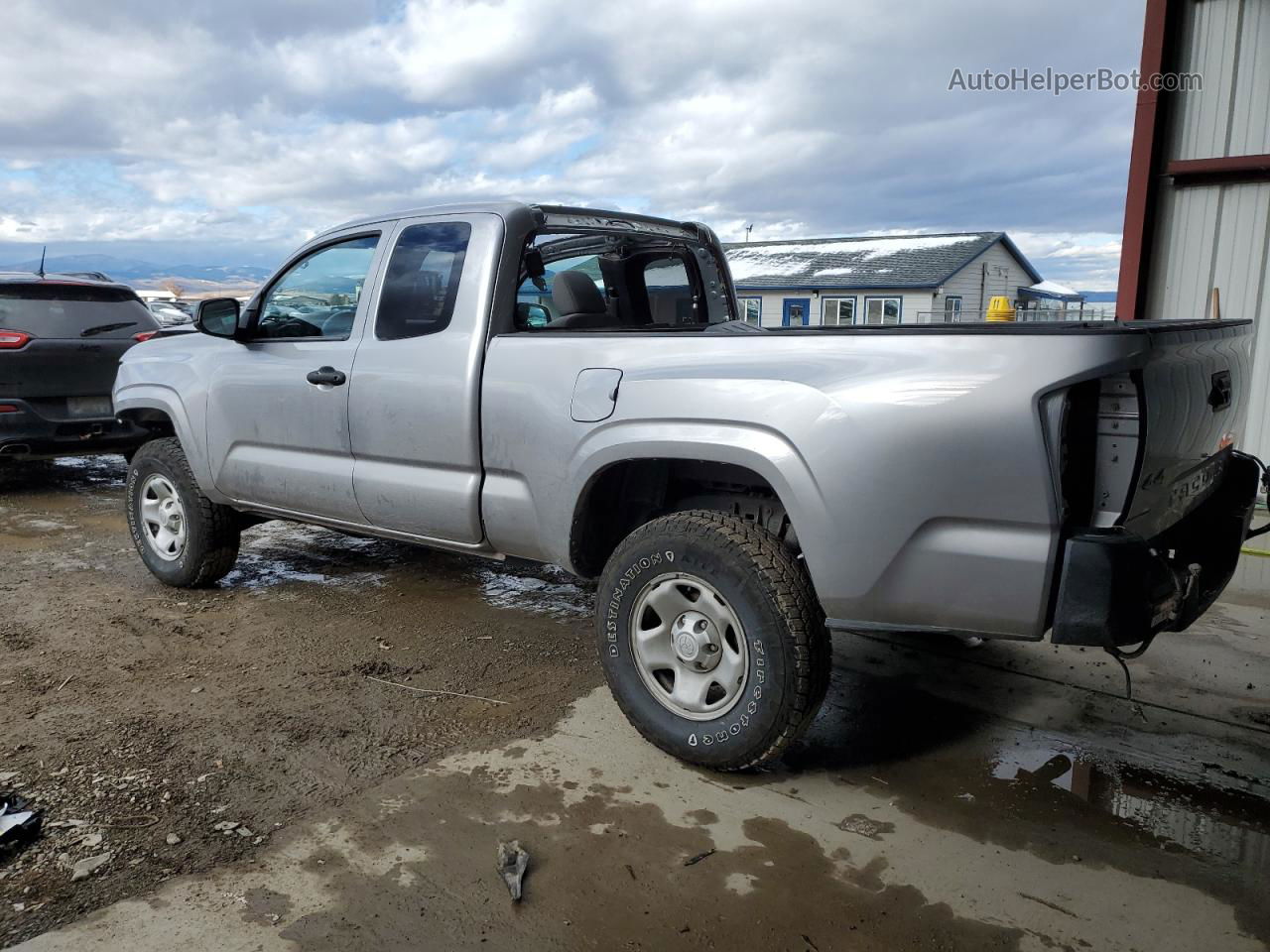 2020 Toyota Tacoma Access Cab Silver vin: 3TYSX5EN1LT000505