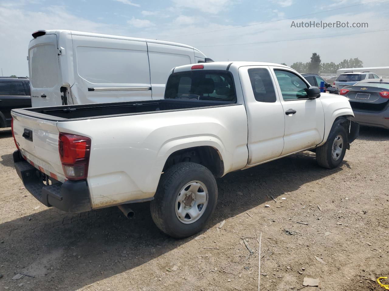 2020 Toyota Tacoma Access Cab White vin: 3TYSX5EN1LT001248