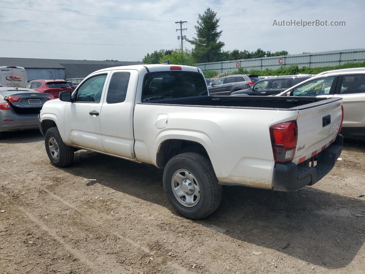 2020 Toyota Tacoma Access Cab White vin: 3TYSX5EN1LT001248