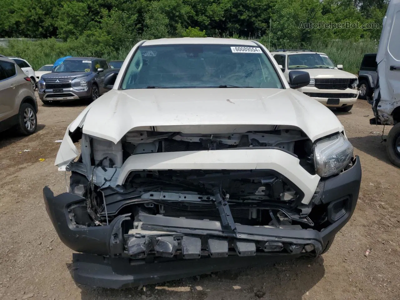 2020 Toyota Tacoma Access Cab White vin: 3TYSX5EN1LT001248