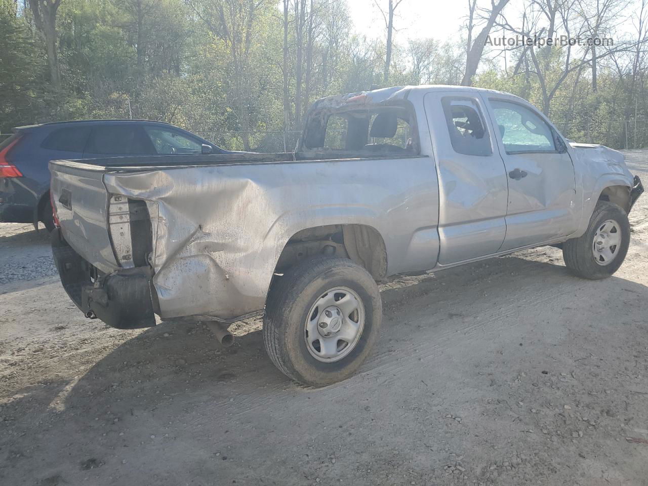 2021 Toyota Tacoma Access Cab Silver vin: 3TYSX5EN1MT005169