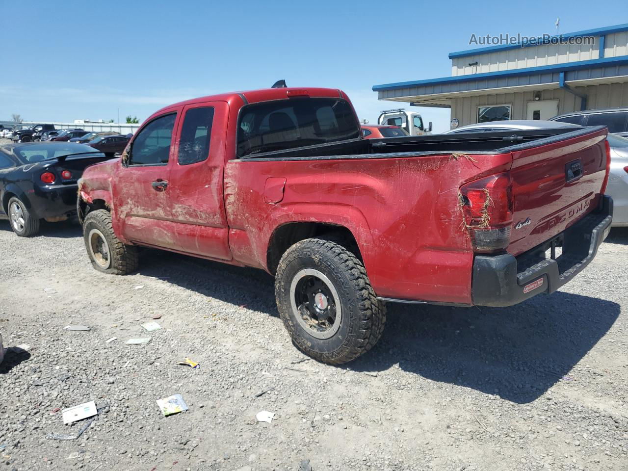 2020 Toyota Tacoma Access Cab Red vin: 3TYSX5EN4LT003446