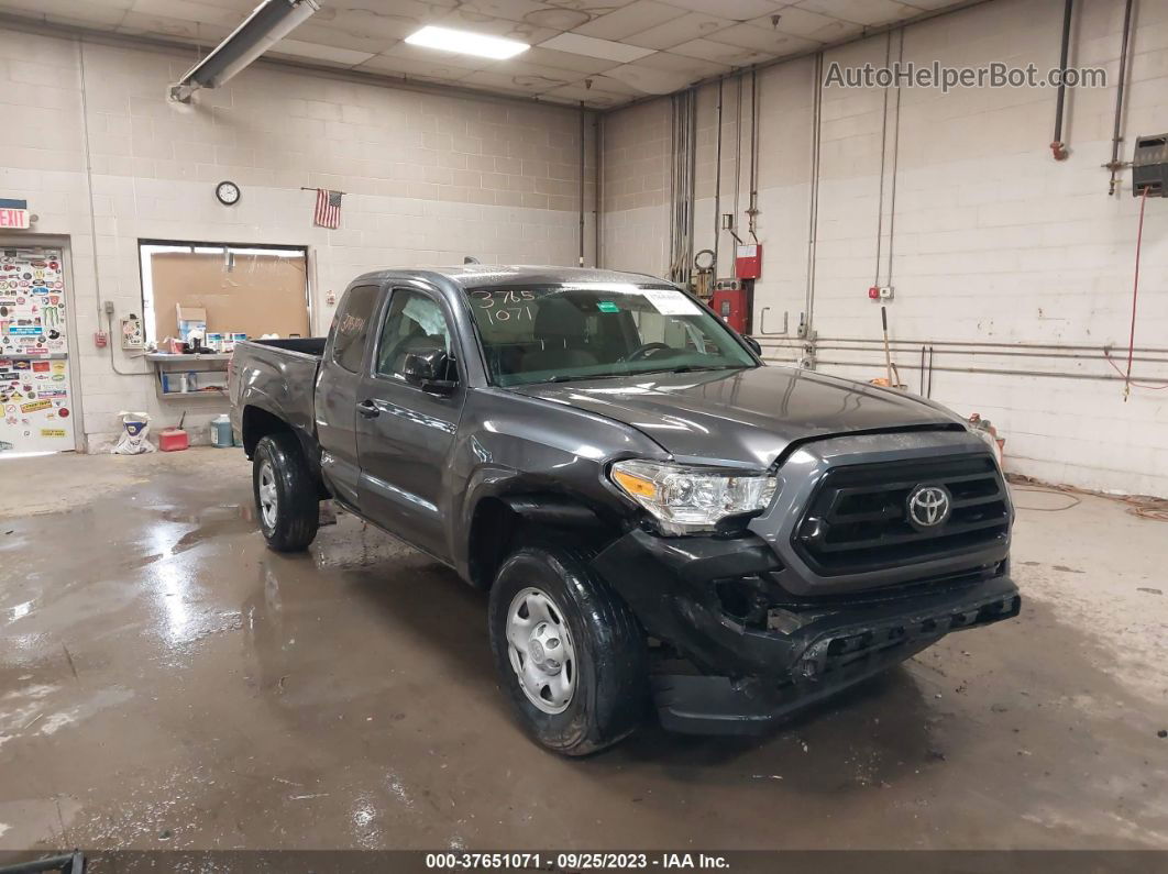 2021 Toyota Tacoma Sr Gray vin: 3TYSX5EN5MT004235