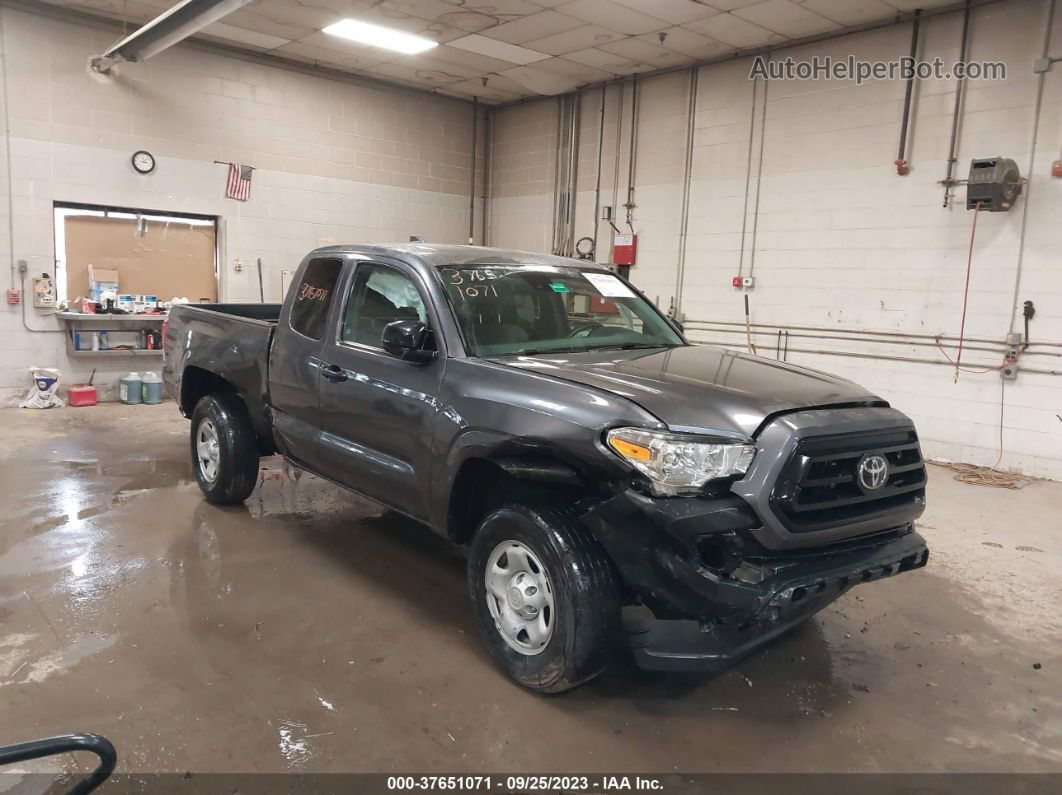 2021 Toyota Tacoma Sr Gray vin: 3TYSX5EN5MT004235