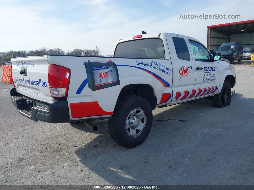 2020 Toyota Tacoma Sr White vin: 3TYSX5EN8LT003143