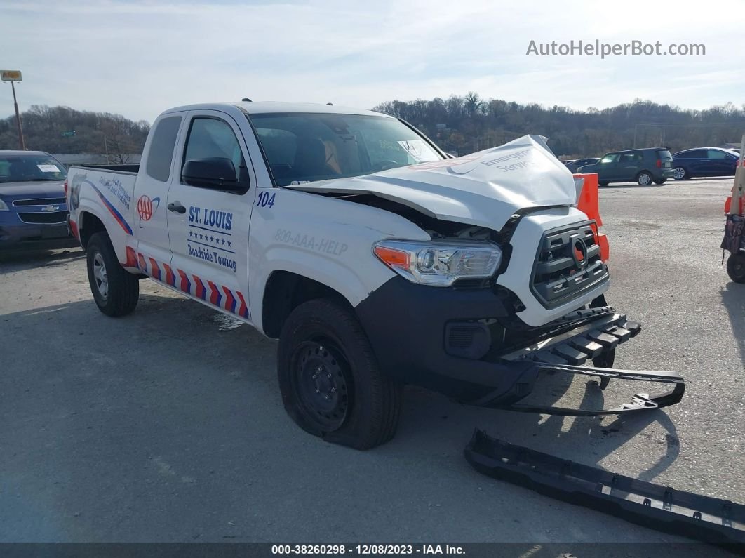 2020 Toyota Tacoma Sr White vin: 3TYSX5EN8LT003143