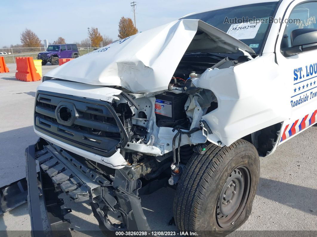 2020 Toyota Tacoma Sr White vin: 3TYSX5EN8LT003143