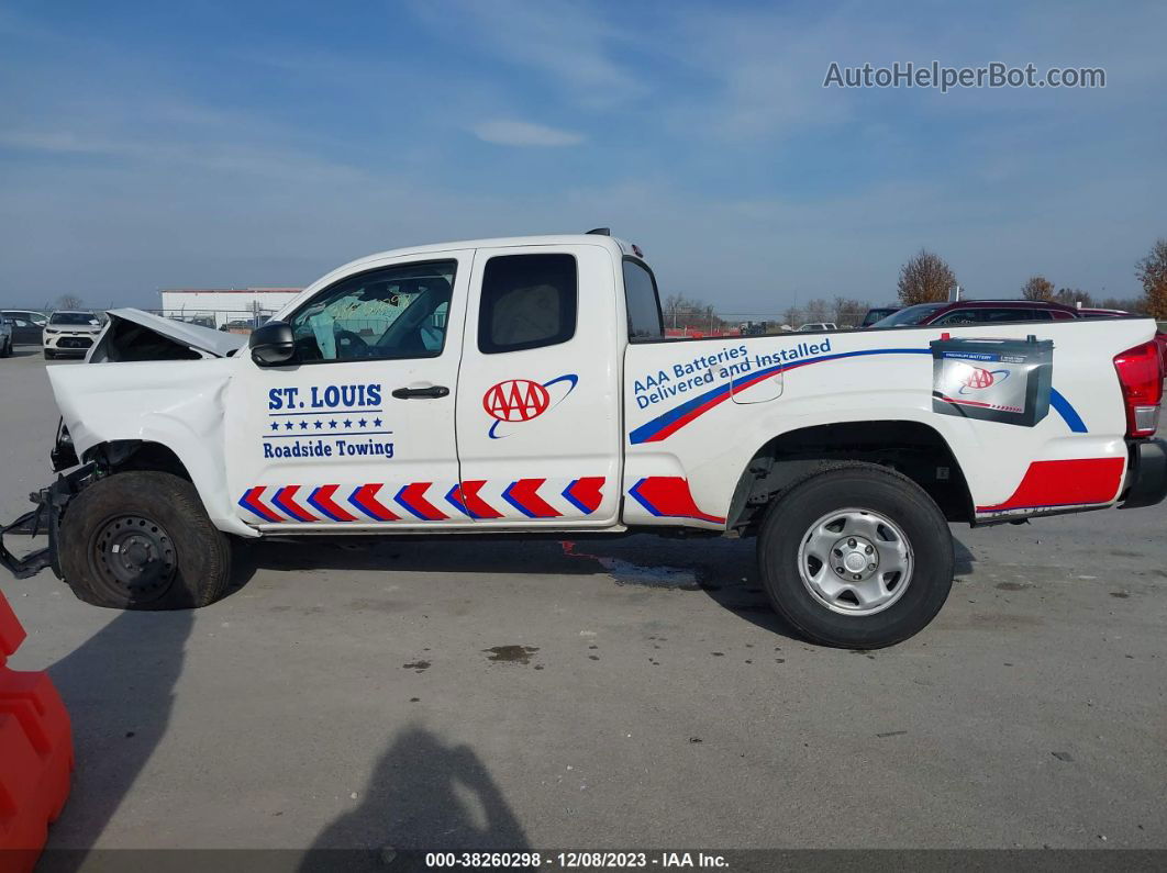 2020 Toyota Tacoma Sr White vin: 3TYSX5EN8LT003143