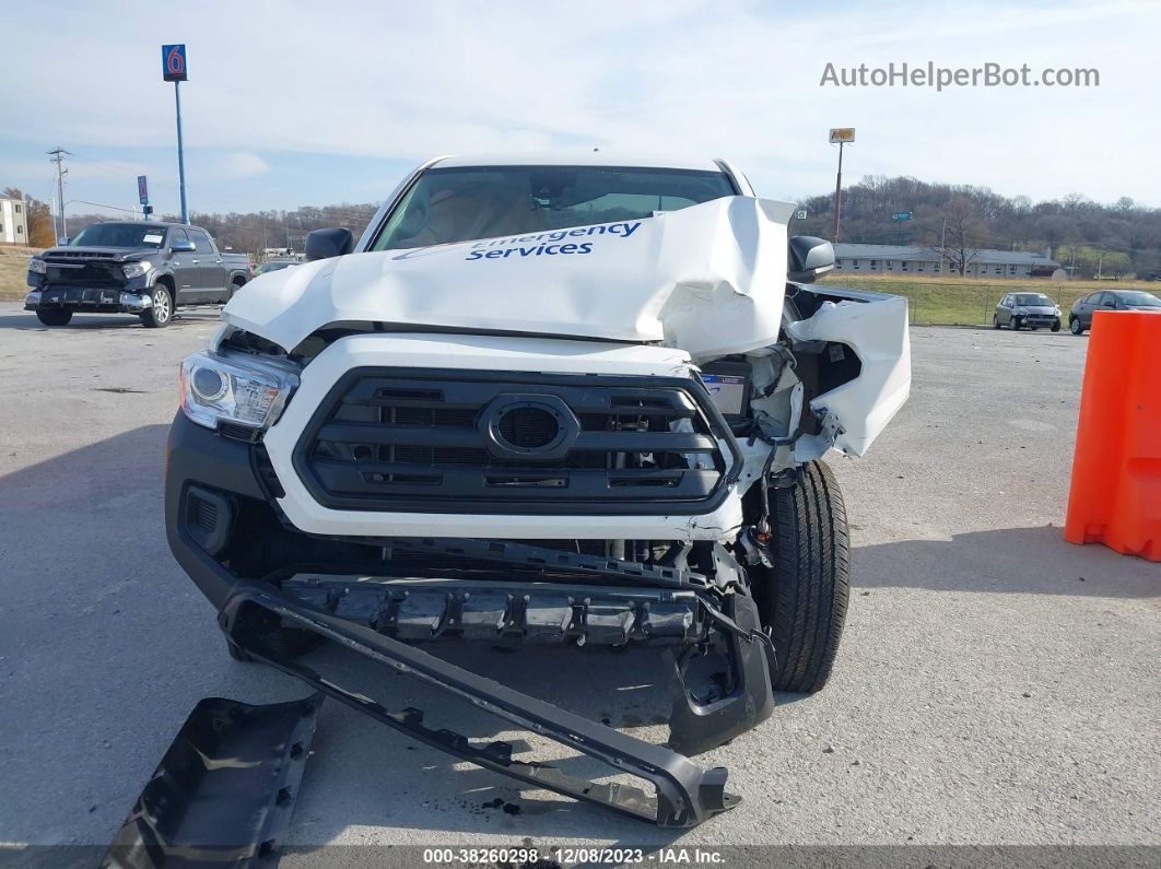 2020 Toyota Tacoma Sr White vin: 3TYSX5EN8LT003143