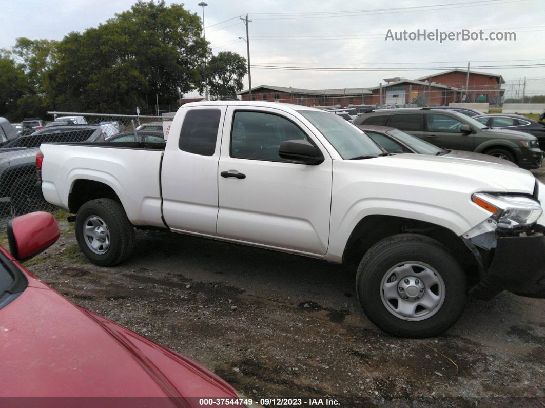 2021 Toyota Tacoma 4wd Sr/sr5 White vin: 3TYSX5EN8MT006660