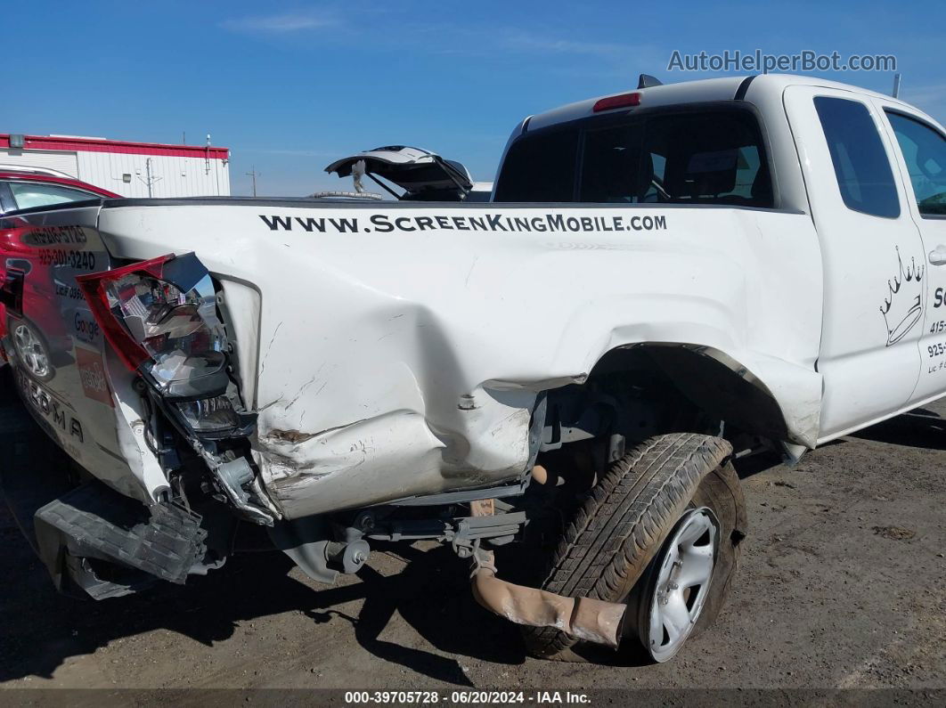 2021 Toyota Tacoma Sr White vin: 3TYSX5EN9MT004562