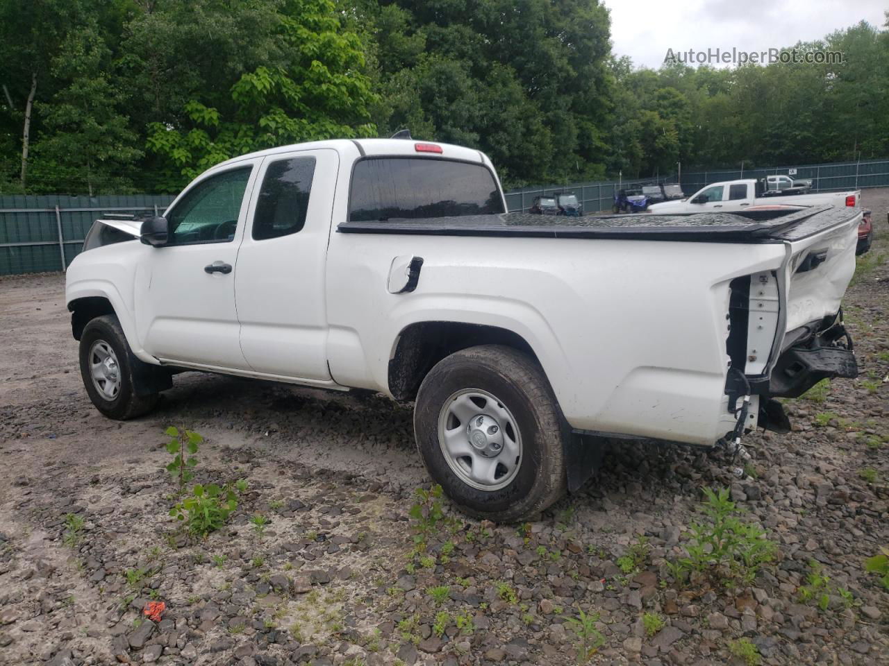 2021 Toyota Tacoma Access Cab White vin: 3TYSX5EN9MT007784