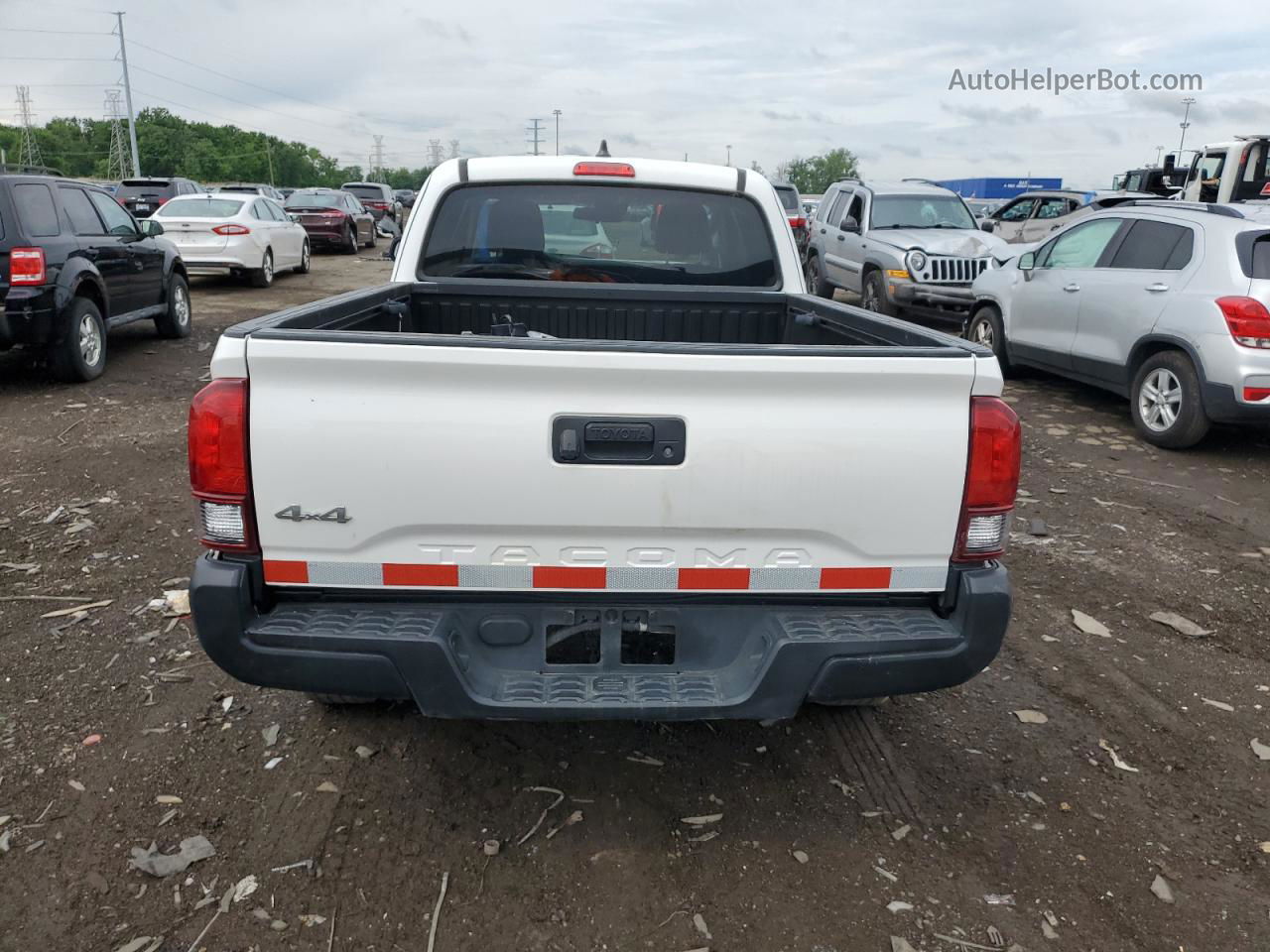 2021 Toyota Tacoma Access Cab White vin: 3TYSX5ENXMT006482