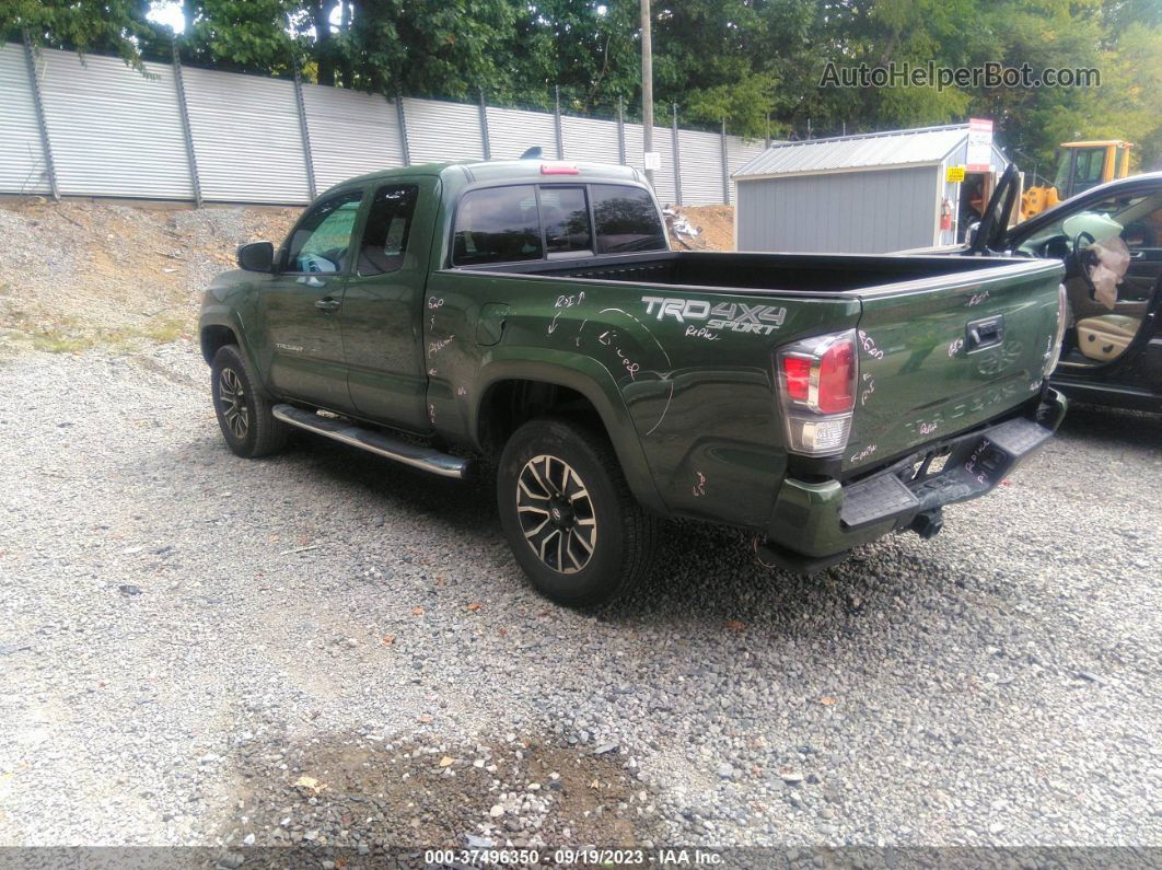 2021 Toyota Tacoma 4wd Sr/sr5/trd Sport Green vin: 3TYSZ5AN0MT016986