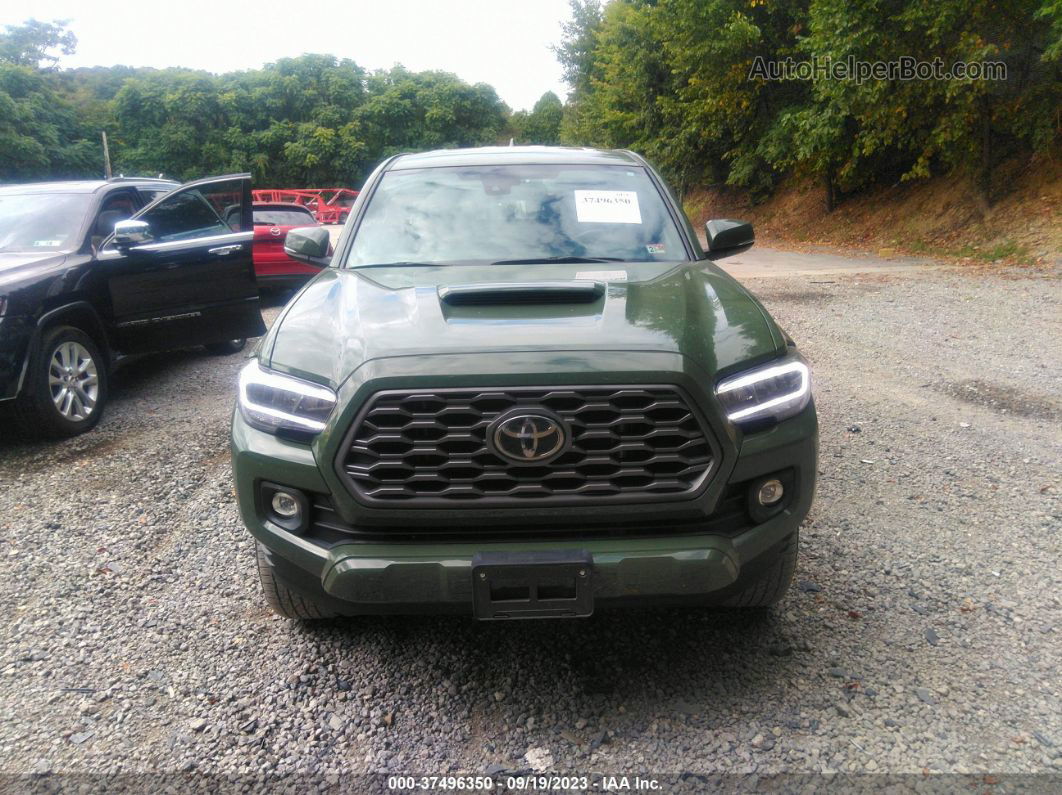 2021 Toyota Tacoma 4wd Sr/sr5/trd Sport Green vin: 3TYSZ5AN0MT016986