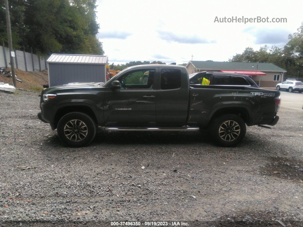 2021 Toyota Tacoma 4wd Sr/sr5/trd Sport Green vin: 3TYSZ5AN0MT016986