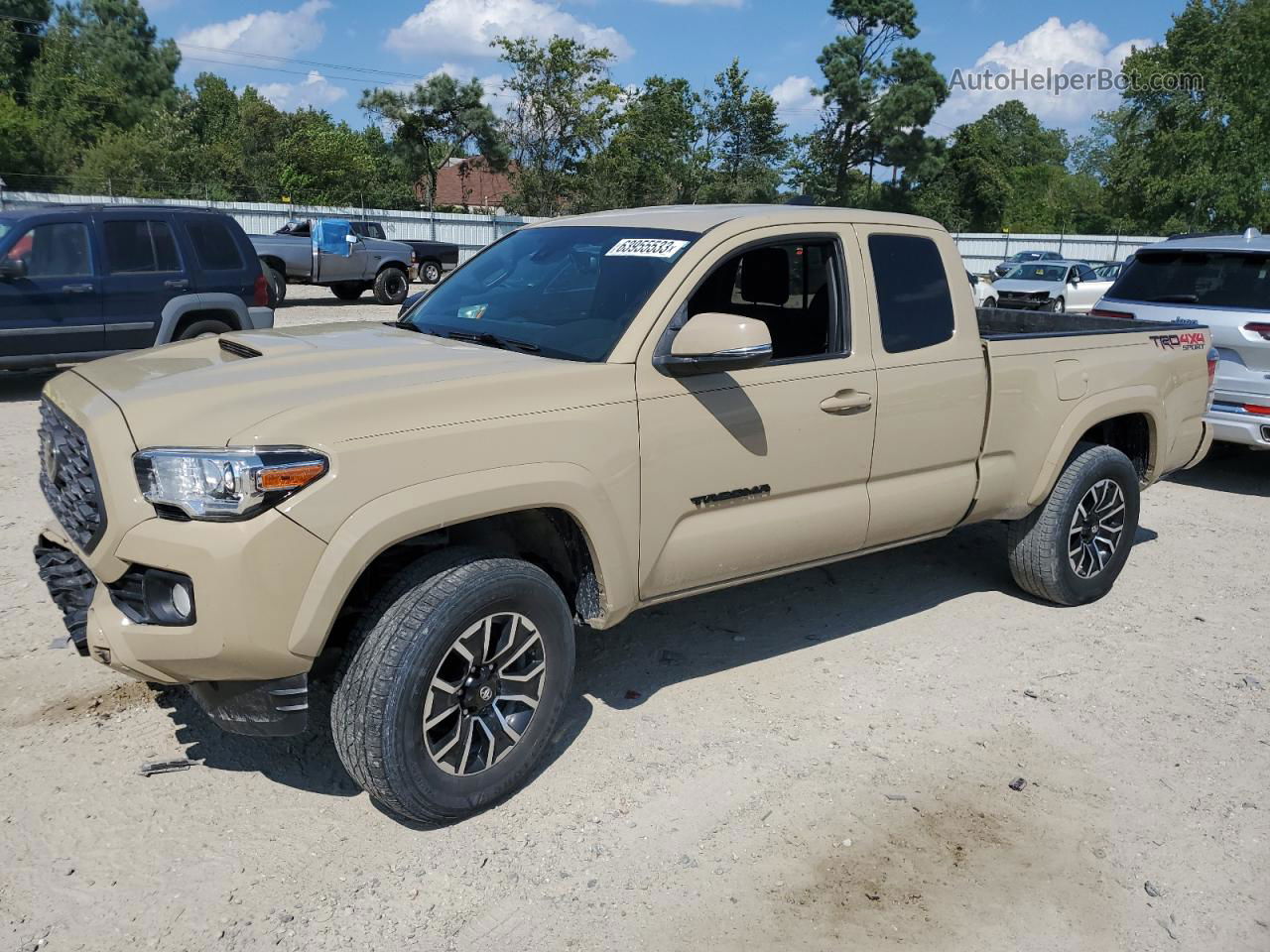 2020 Toyota Tacoma Access Cab Tan vin: 3TYSZ5AN3LT000649